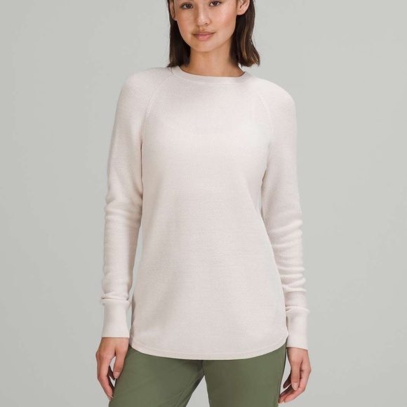 Lululemon Merino Wool Honeycomb Sweater White Opal - Picture 2 of 13